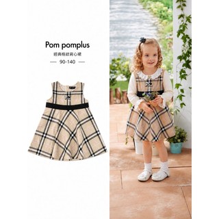❤️Pom pomplus,秋冬新品 格紋背心裙90-140--145453