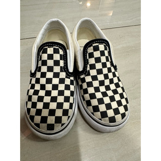 Vans Classic Slip-On 黑白棋盤格童鞋