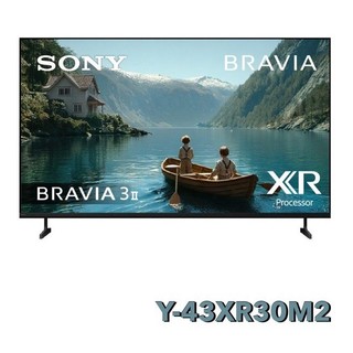 【SONY 索尼】43型 4K BRAVIA 3II Google TV顯示器Y-43XR30M2