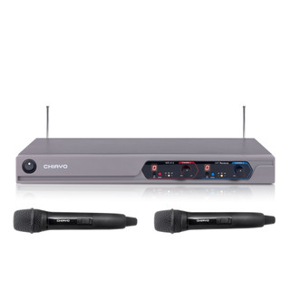 【嘉友CHIAYO】WR-812 UHF 19吋雙頻道自動對頻無線麥克風（配備手握式麥克風*2）