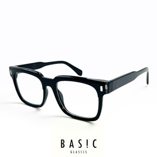 【本格眼鏡】BAS!C 3010純黑系列｜厚黑大正方框｜ Classico moscot effector 木村拓哉
