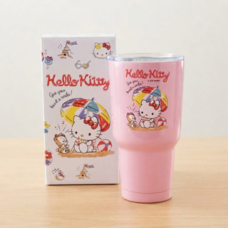 🔥全新現貨 隔日到🔥正版 Sanrio 三麗鷗 Hello Kitty凱蒂貓 夏日萌趣 冰霸杯保溫杯 900ml 大容量