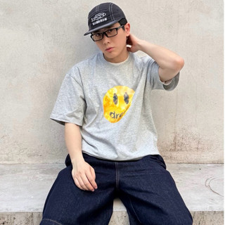 drew house SS26 最新款 雲絮笑臉 Mascot 圓領短袖T恤 美式街頭 無性別寬鬆短T 男女同款 情侶裝