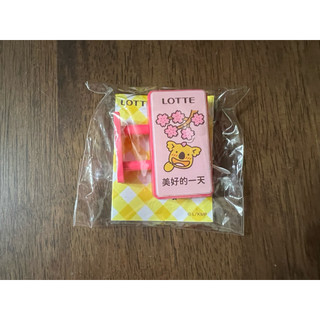 全新 現貨 7-11 樂天小熊 招牌燈 冰箱貼 磁鐵 扛棒 櫻花🌸 粉紅 美好的一天 約5x6x4cm