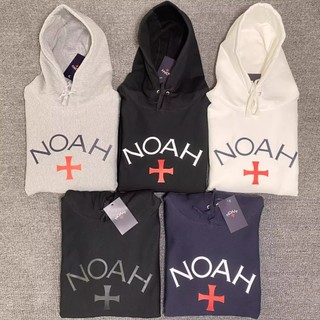 NOAH重磅加厚衛衣連帽加絨套頭純棉帽衫男女歐美街頭初代十字簡約