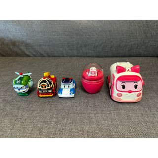 二手 七成新 救援小英雄 Robocar POLI 變形機器人玩具 一組合售 波力 安寶 羅伊 赫利
