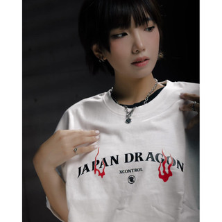 XCTRL.116 日本火龍 落肩寬版短T-白 Japan Dragon 🐉