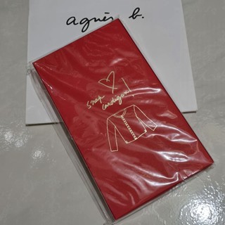 全新 agnèsb. 經典 Snap Cardigan 開襟外套圖案紅包袋附盒 (4色各2)一組