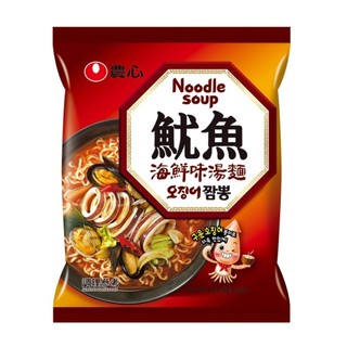 🇰🇷韓國 農心NONGSHIM 魷魚海鮮味湯麵 124g/包 #單包販售#袋裝#泡麵#海鮮#拉麵