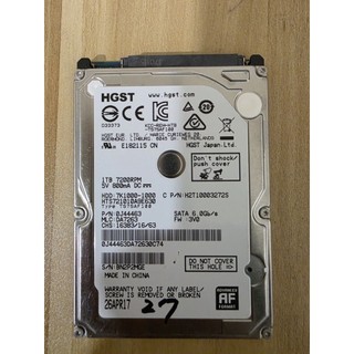 HGST 1TB SATA 2.5吋硬碟 9.5mm 7200轉