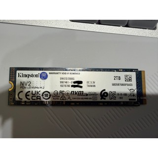 Kingston 金士頓 NV2 2T M.2 PCIe SSD 二手硬碟 固態硬碟