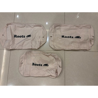 Roots 正版旅行收納袋三件組｜大中小尺寸｜鞋袋 衣物收納袋｜贈品未使用