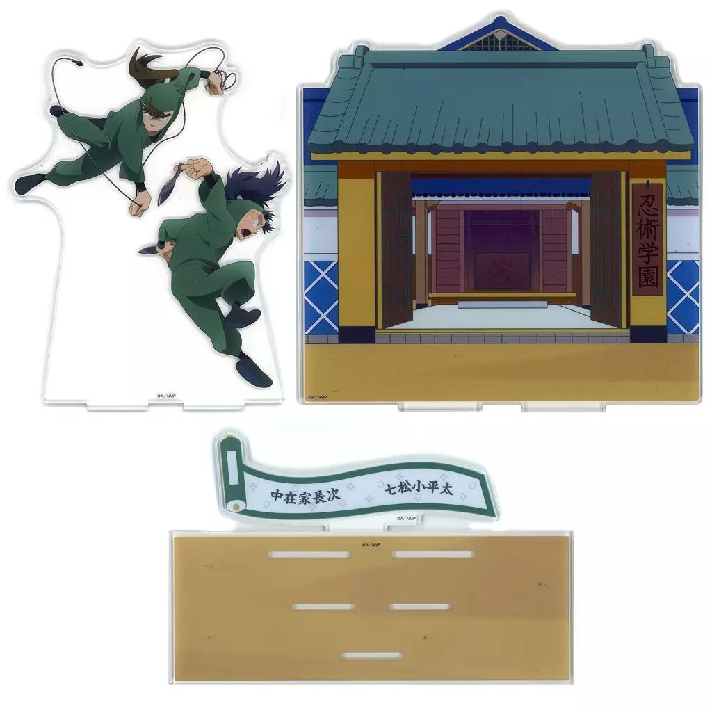 老吉科🌲【全新】忍者亂太郎 劇場版 最強之軍師 中在家長次 七松小平太 大型場景壓克力立牌 日本限定景品