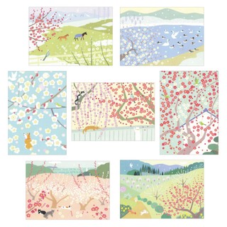 TRIANGLE x 平井美茂 Mimo Hirai 早春梅訊系列 插畫明信片 共四款 (WM-0641~0646)