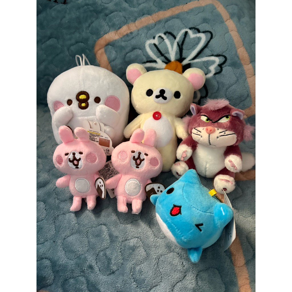 p助 懶懶熊 柴郡貓 咖波 卡娜赫拉兔