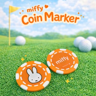 【現貨】日本正版授權｜Miffy米菲兔高爾夫籌碼球標｜MARUSHIN Ball Marker磁吸球標 高爾夫用品、配件