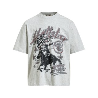 【OTIS】 【現貨】西部牛仔復古 混亂 花灰 做舊感 tee 厚磅 短袖 寬鬆 OVERSIZE 落肩 嘻哈 美式 街
