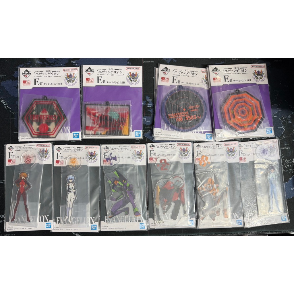 『挖寶區 』一番賞 EVA 福音戰士 吊飾  壓克力 立牌 全新 海報 新世紀福音戰士 EVA駕駛員,集結! 全力疾走
