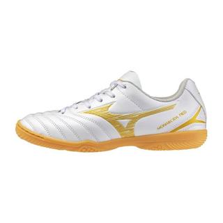 Mizuno 兒童 足球鞋 室內鞋 Monarcida Neo 3 Select 白黃 P1GG262550