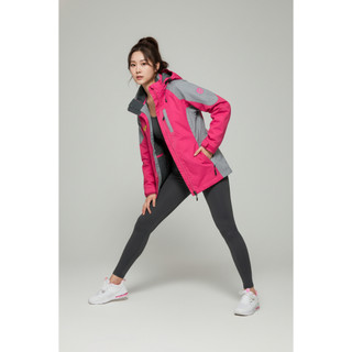 AURA |Jack Wolfskin Color-Blocked Outdoor Jacket |L W-WB-013