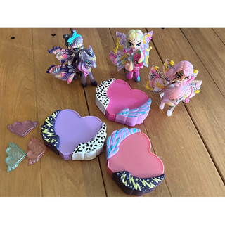 二手 hatchimals pixies riders 玩具擺飾三組