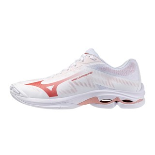 MIZUNO WAVE LIGHTNING PRO 排球鞋 女款 白粉 運動 V1GC266073 【樂買網】