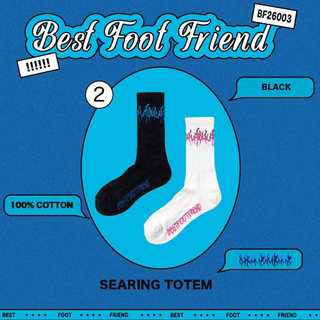 【逢甲 FUZZY】Best Foot Friend Searing Totem 火焰 BFF 襪子 BF26003