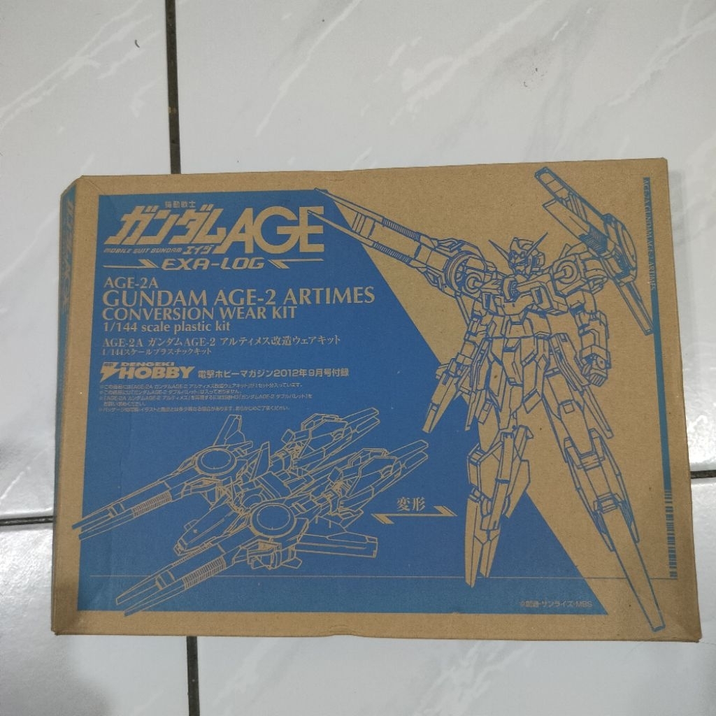 2-12  1/144 機動戰士鋼彈AGE-2A 阿提密斯型改造裝備套件」HOBBY雜誌2012年9月附錄(不挑盒況）