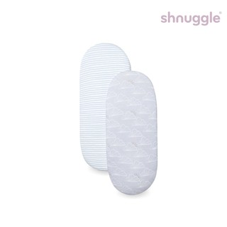 Shnuggle 純棉嬰兒床包2件組 甜夢嬰兒床邊床 Dreami 專用 BabyGarden