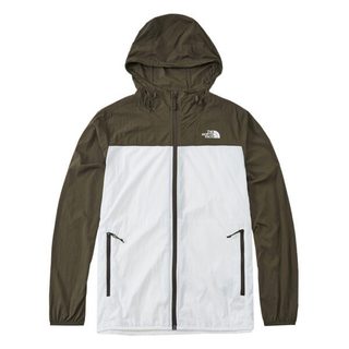 美國【The North Face】M UPF WIND JACKET/ 男款防曬透氣輕薄外套-墨綠