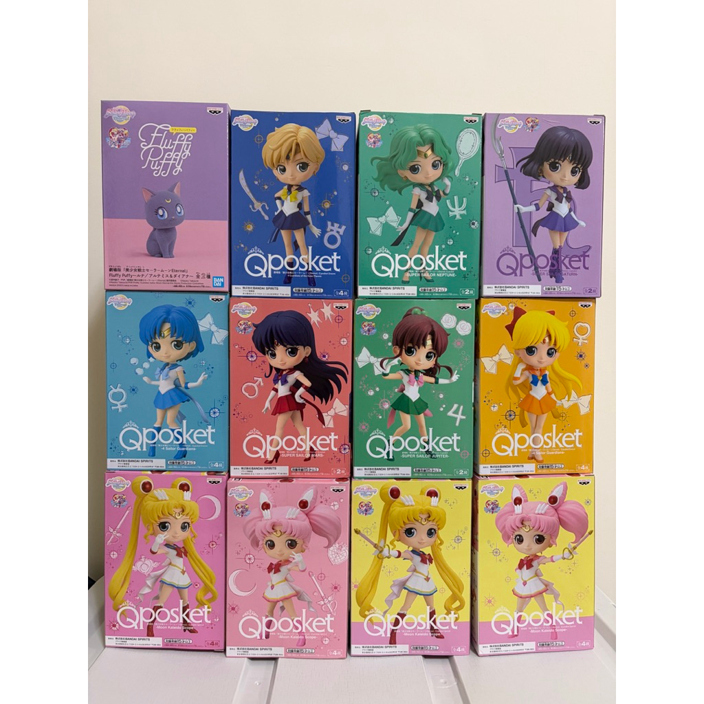 日版 金證 現貨正版  Qposket美少女戰士 月光仙子 月野兔 水星 火星 金星 木星 海王星 土星 露娜 戰鬥服