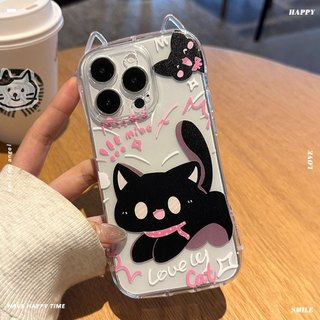 現貨 蘋果17 可愛貓耳手機殼 軟殼 透明殼 iphone17 proMax