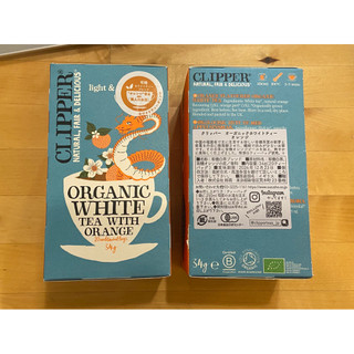 英國CLIPPER 有機白茶 柳橙風味茶包20包裝（總重34g)