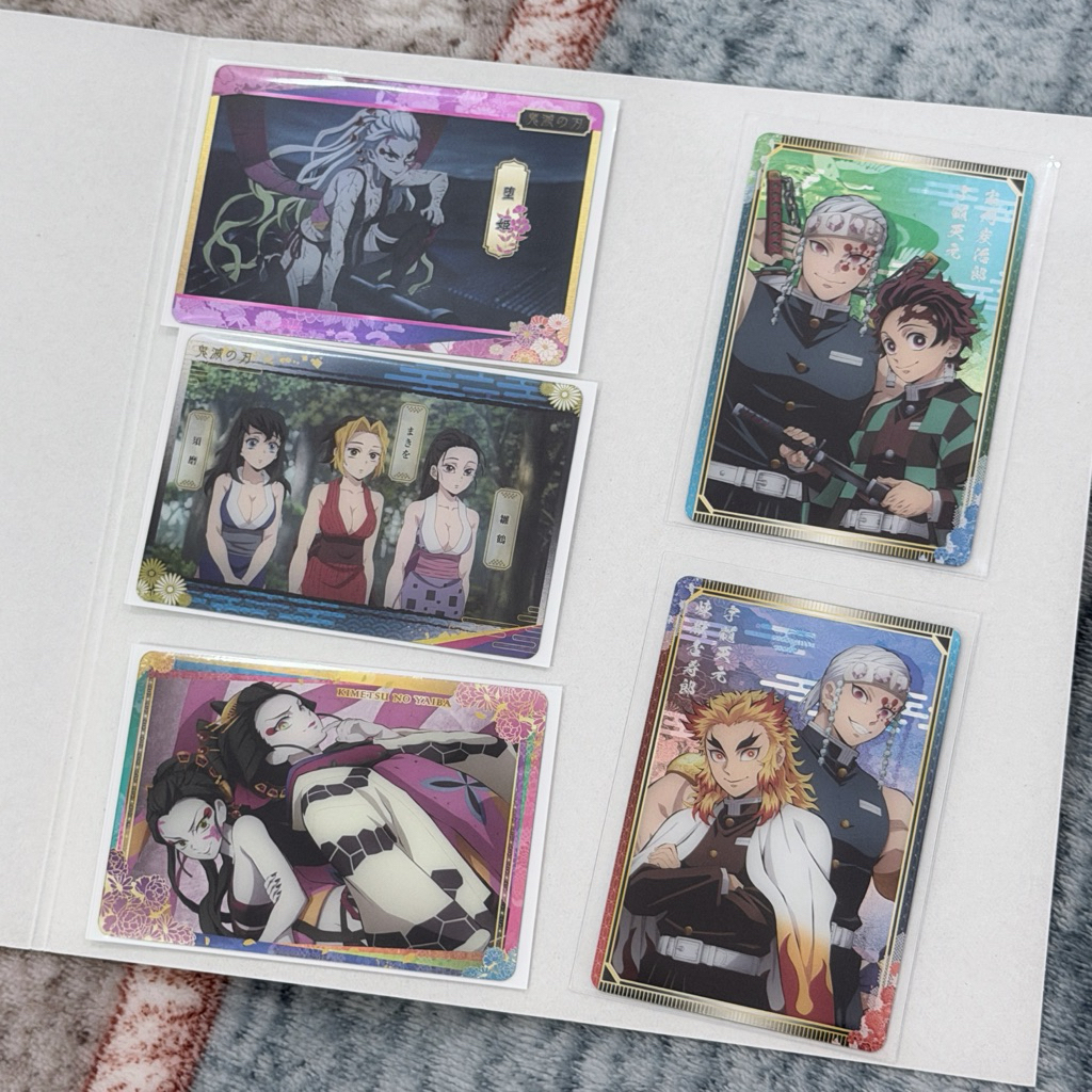鬼滅之刃餅卡 金屬卡 無限列車/遊郭篇 木棉花小卡 炎柱/炭治郎/義勇/伊之助/猗窩座/善逸/魘夢/胡蝶忍/墮姬/音柱