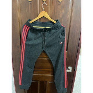 Adidas sport essentials 彈性腰圍棉質運動休閒長褲 L號