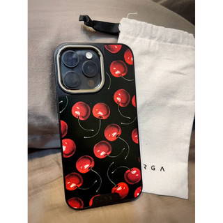 【BURGA】iPhone 15 Pro Max 磁吸手機殼｜黑色蕾絲/櫻桃兩款｜全新未使用