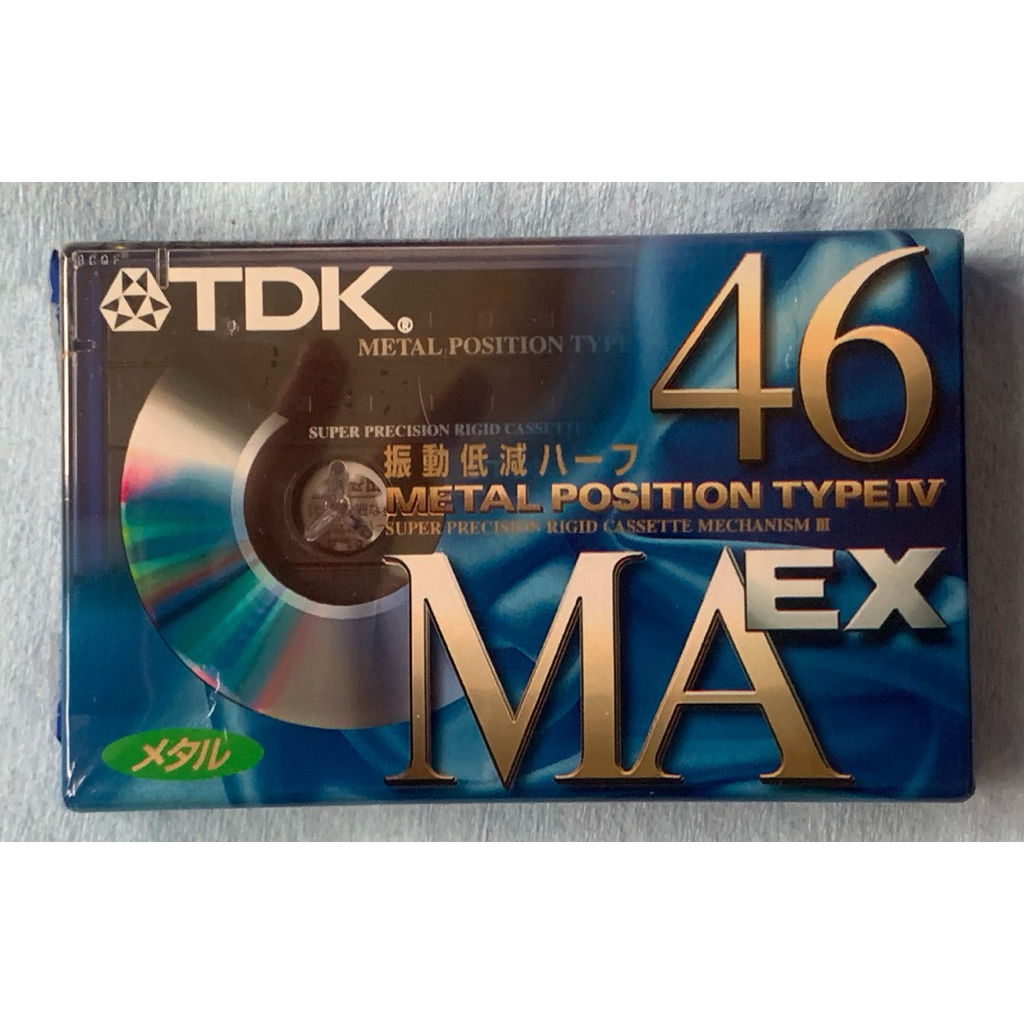 全新品TDK MAEX 46分第四類金屬空白錄音帶1捲