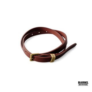 GOODFORIT/日本Barns Outfitters Himeji Leather Belt姫路皮革窄版皮帶/兩色