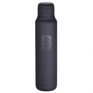 全新-星巴克 Starbucks 500ml黑不鏽鋼保溫瓶 不鏽鋼保溫瓶 保溫瓶 杯子