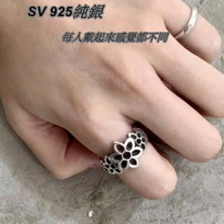 【波託西 訂製銀飾】SV 925純銀 GOOD🌸ART【立體浮雕 五櫻花◎排戒】ROSETTE RING 手工銀戒