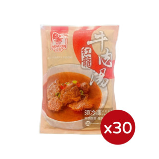 【紅龍食品】牛肉湯(450gX30包/箱)-湯頭香濃