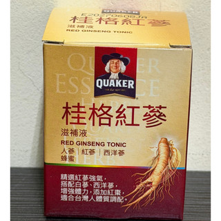 (當日寄+發票)QUAKER 桂格 紅參滋補液42ml