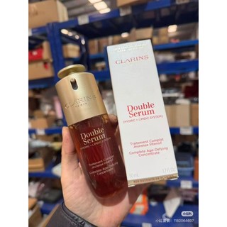 CLARINS 克蘭詩 黃金雙萃精華 Double Serum 50ml 水油雙管抗老精華 緊緻淡紋保濕 平行輸入正品