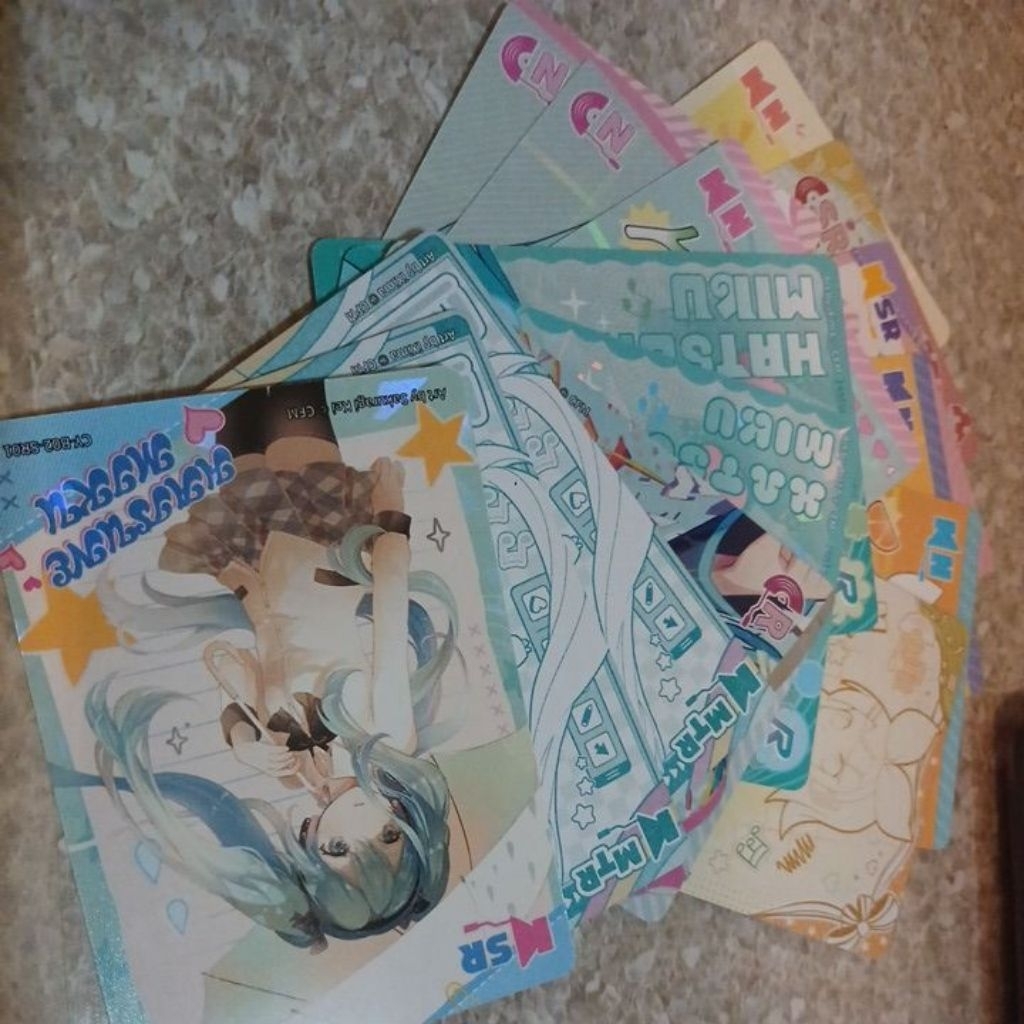 R卡以下 初音 初音收藏卡單售 巡音 鏡音鈴 鏡音連 meiko Vocaloid 初音未來系列 微縮蛋紙 紙板 貼紙
