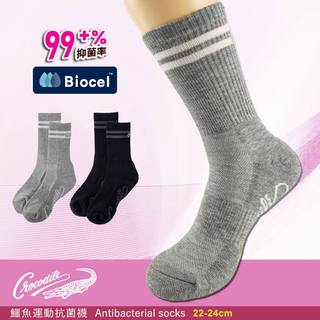 [YABY-MIT] 【Crocodile】鱷魚女抑菌消臭毛巾3/4襪-CR05