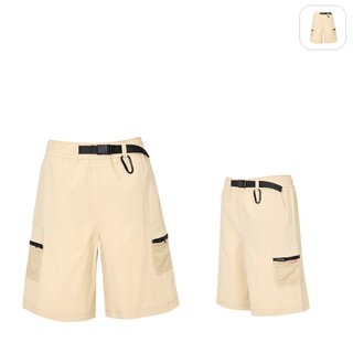 【FILA】中性 平織短褲-卡其 1SHZ-1204-KK