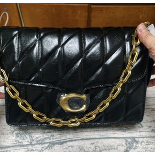 全新COACH Tabby絎縫菱格羊皮女士手袋 郵差包 三條背帶 斜背包 腋下包 側背翻蓋女包