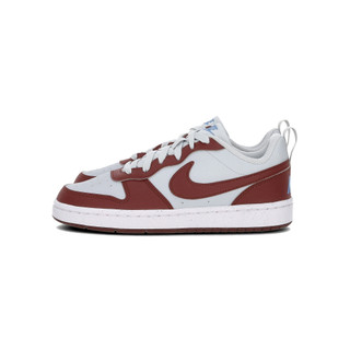 Nike Court Borough Low Recraft GS 大童 酒紅白色 皮革 休閒鞋 DV5456-006