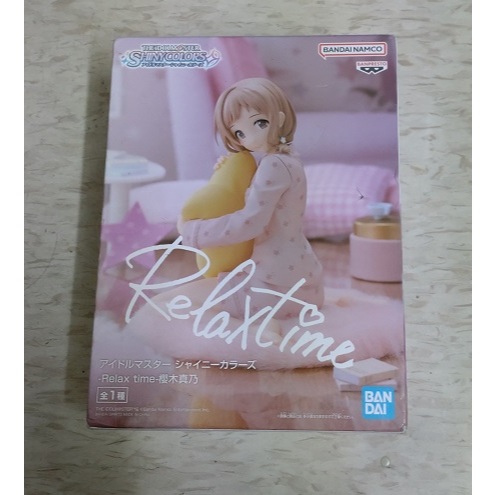 偶像大師 休息時間 relax time shiny color 櫻木真乃 睡衣 坐姿 寬盒 正版模型