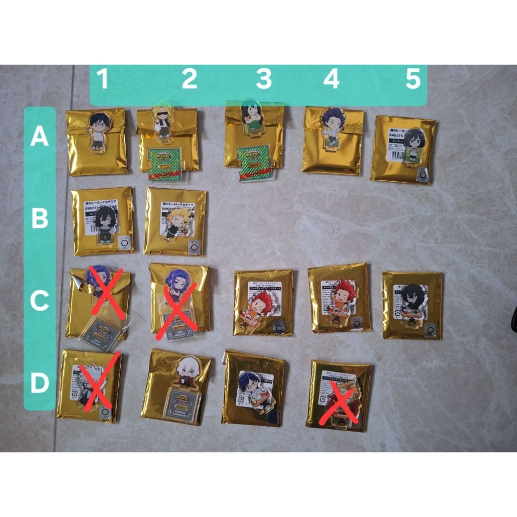 我的英雄學院 壓克力立牌 甜點 上鳴電氣 切島銳兒郎 飯田天哉 歐爾麥特 心操人使 蛙吹梅雨 死柄木弔 吃飯 相澤消太